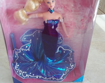 Water Rhapsody Barbie Blue Velvet Dress Shoes Mattel #19847 1998 Nouveau dans la boîte Nice Display box GRATUIT Ship w / in Cont. U.S.