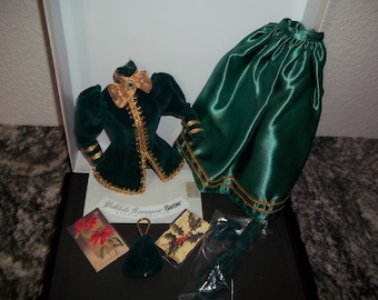 Yuletide Romance Velvet Barbie Outfit Purse Shoes Brush Special Edition Hallmark Mattel 1996 #15621 Free Ship w/in Cont. U.S.