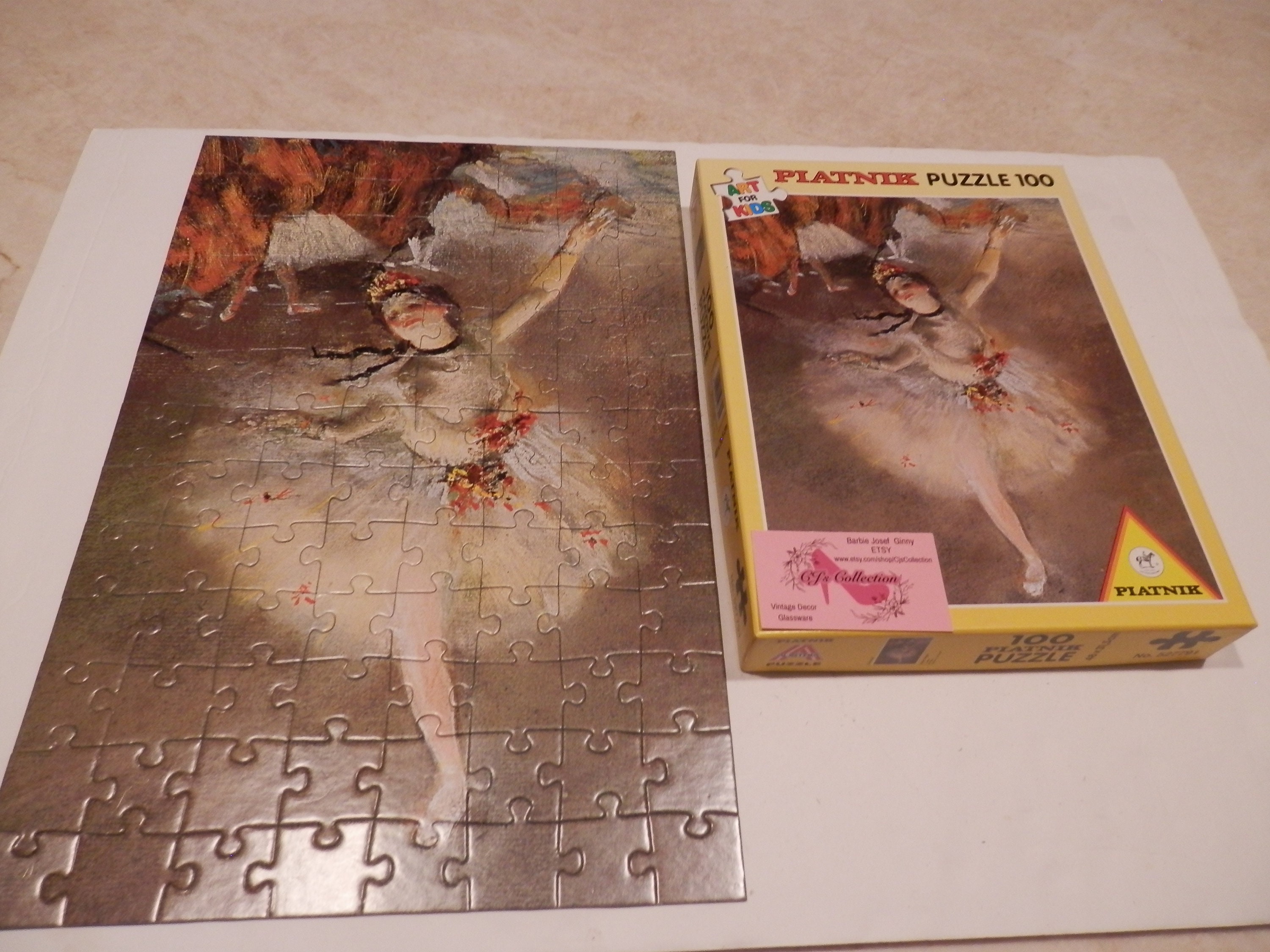 Ballet Puzzle the Star by Edgar Degas Platnik Austria Puzzle 100