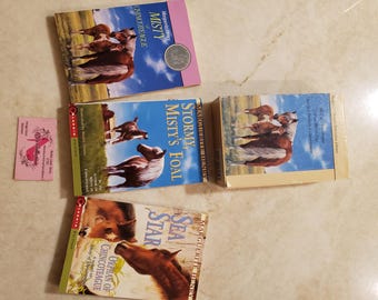 Marguerite Henry's Horseshoe Library Three Book Boxset 1990 Misty of Chincoteague; Stormy, Misty's Foal, Sea Star Nice Condition FREE Ship