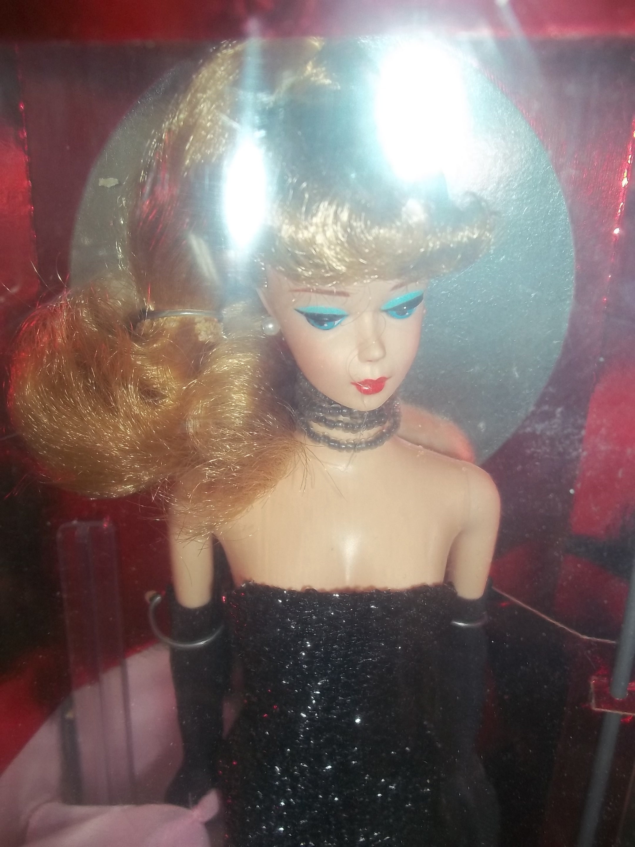 Barbie x Unique Vintage Plus Size Black Solo In The Spotlight Straples
