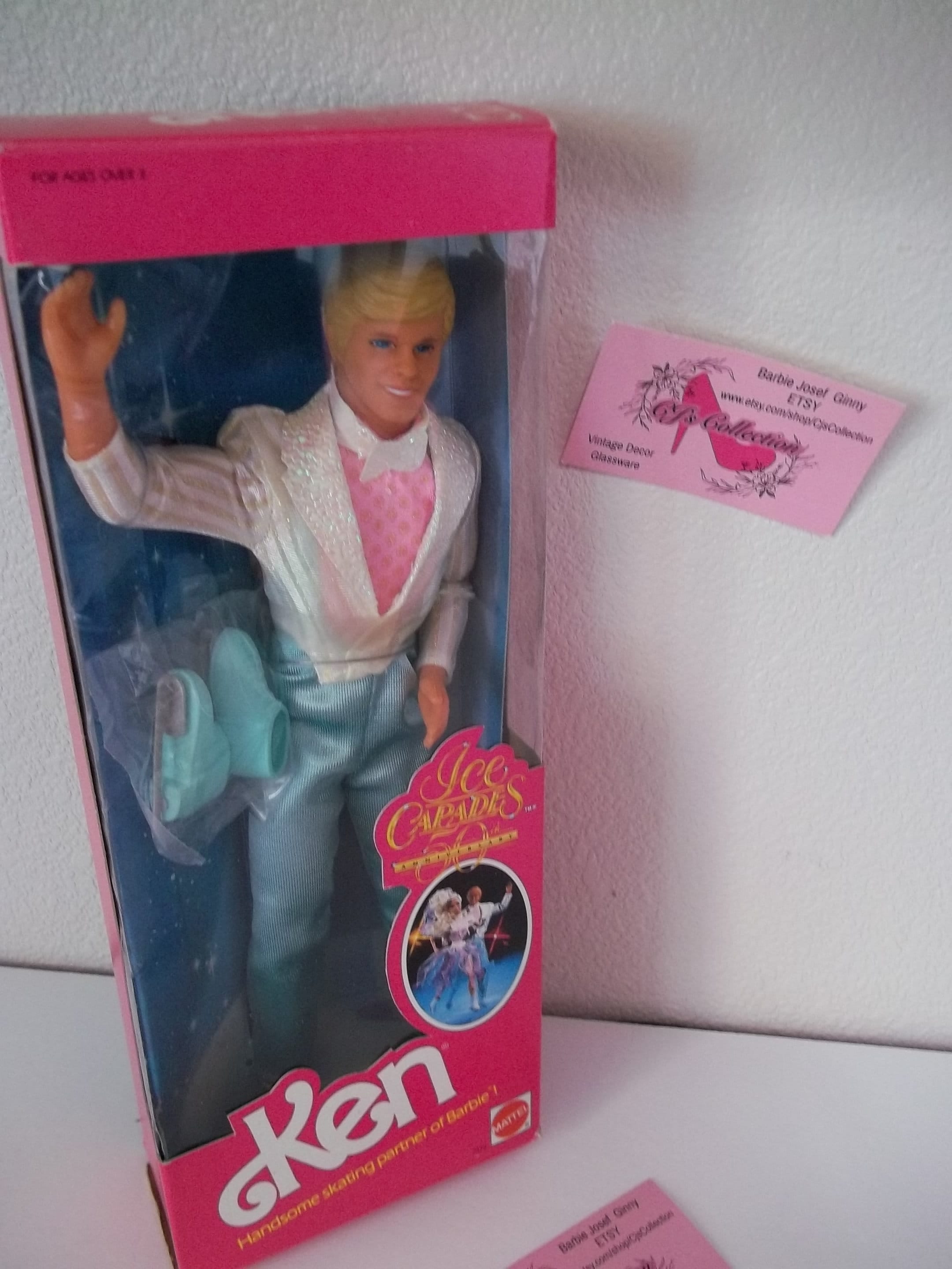 Ice Capades Ken by Mattel 7375 1989 New in Box 50th Anniversary Edition Stunning Outfit Skates Etsy Canada