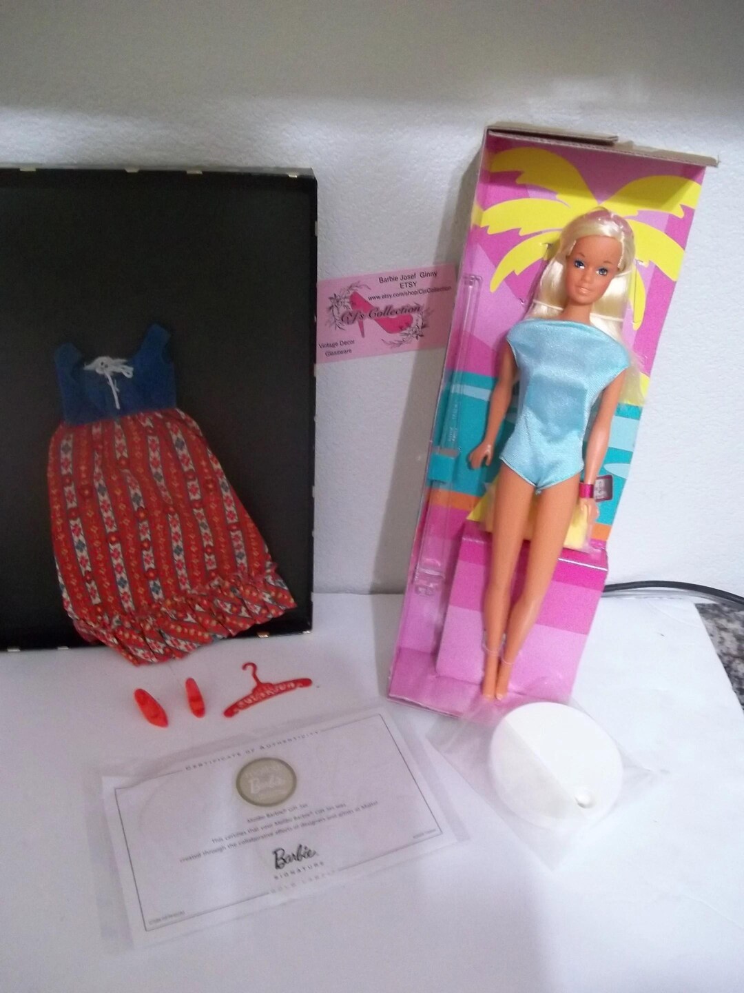 Mattel Barbie Reproduction Malibu Barbie Repro 1971 Dolls #GTJ86 NRFB Gold Label
