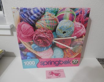 Puzzle Free Ship "Knit Fit" by Springbok 1000 Quality Pieces 24" x 30" Free Ship in Cont US 24.95