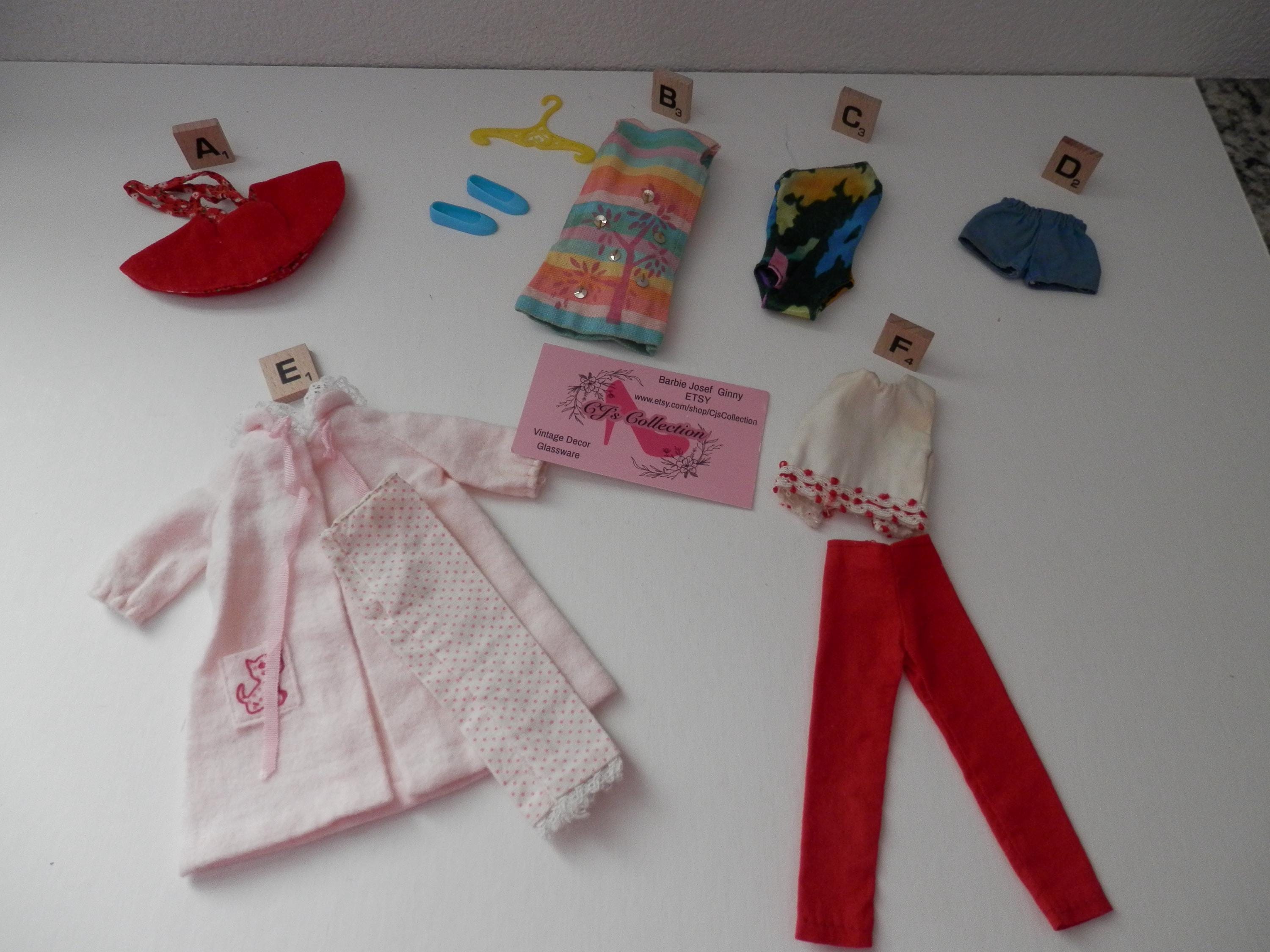 Tenue Pour Poupée Barbie (modèle 1910) - Occasion, Complète Pour Jeux