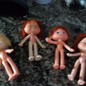 Strawberry Shortcake Collection of Four Dolls American Greetings 1979 TLC Lot FREE Ship w/in Cont. U.S.