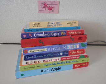 Board Book Set of Nine Baby Toddler Infant Stories Wonderful Collection Grandma Kisses, A is for Apple, Baby Loves and more FREE Ship in U.S