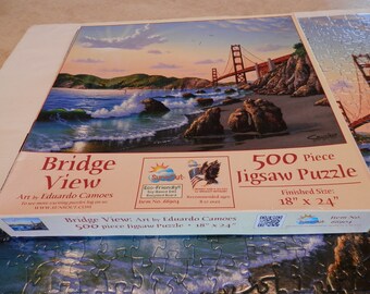 Puzzle 500 Teile – Golden Gate Bridge, San Francisco, Fertiges Bild 48 X 34 Cm