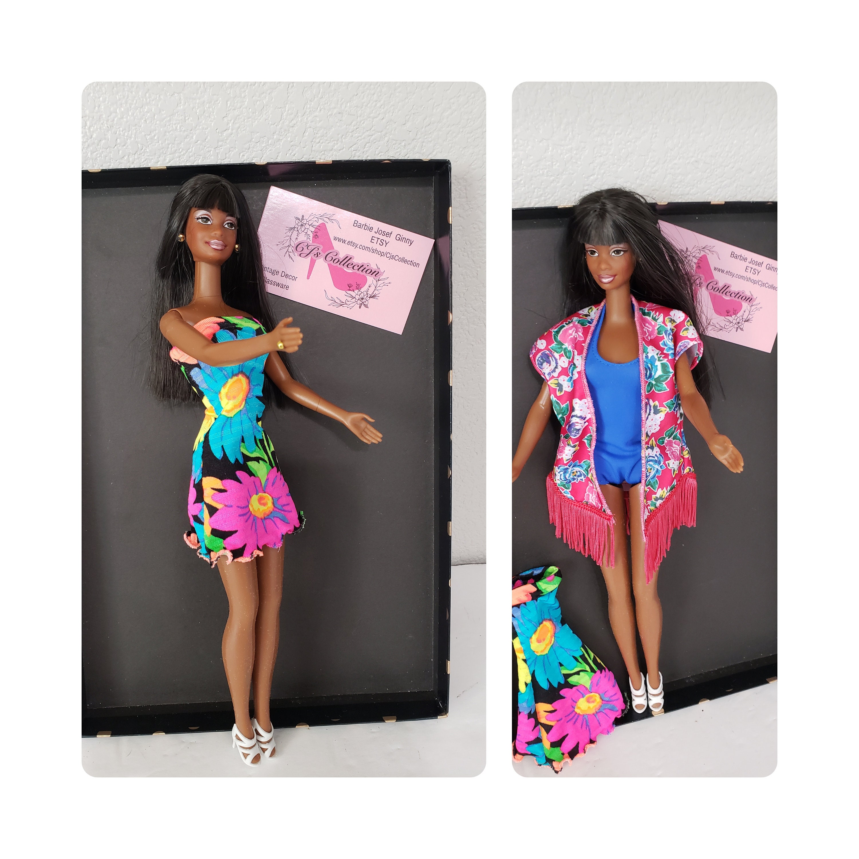 Lot of 4 Barbie African American Fashionistas AA Dolls For OOAK