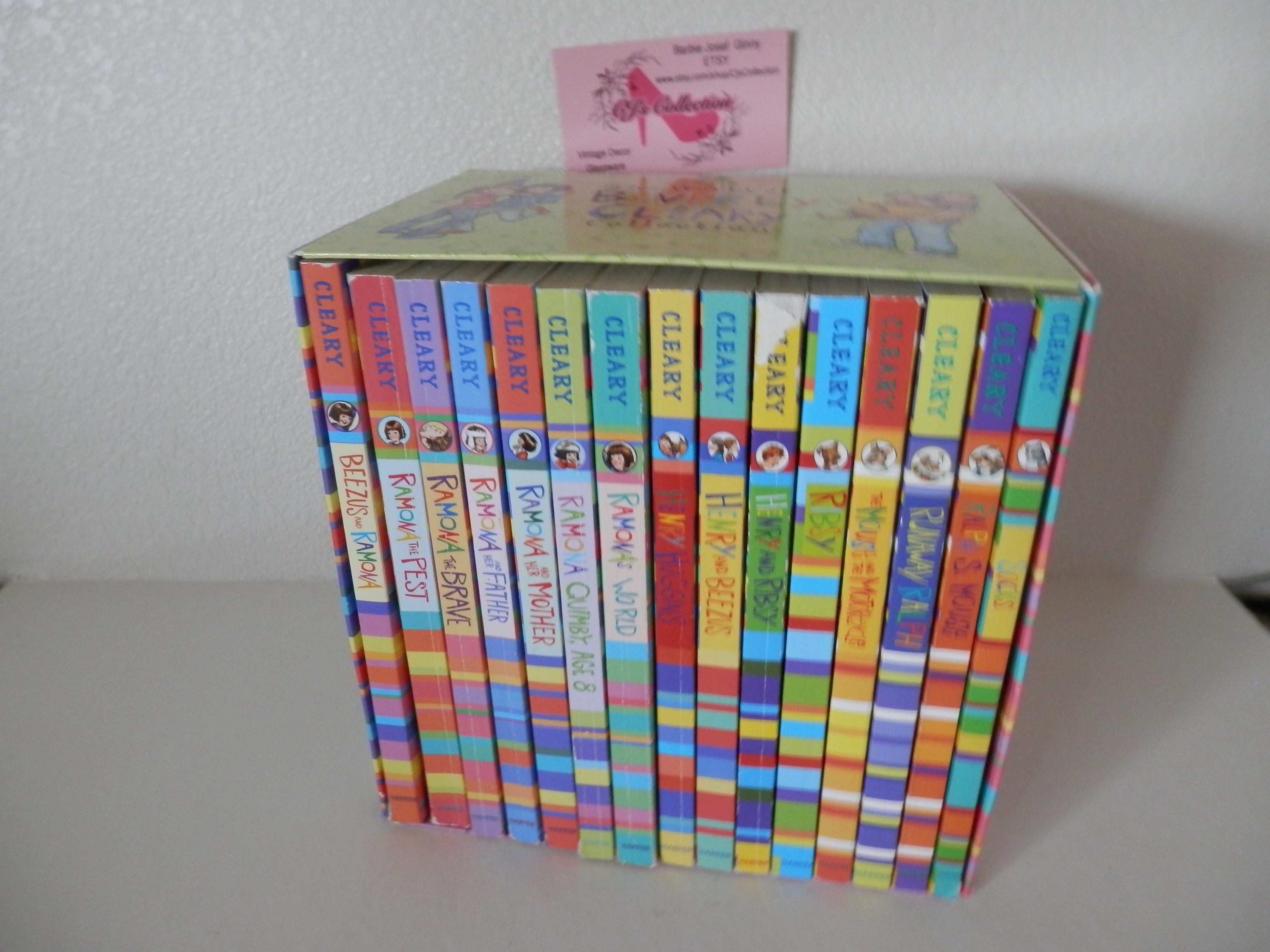 Ensemble de 15 livres The World of Beverly Cleary Collection dans une boîte Ramona Delightful Fun Adventous Young Reader Chapter Books Livraison gratuite aux États-Unis