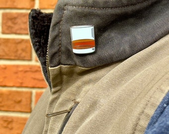 Whiskey Glass Lapel Pin