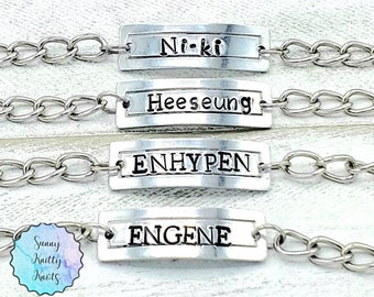 ENHYPEN Kpop Fandom Bias Name Bracciali