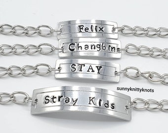 Stray Kids Kpop Fandom Bias Name Bracciali