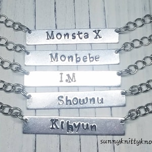 KPOP Monsta X Monbebe Necklace Shownu Kihyun I.M Hyungwon Jooheon Wonho Minhyuk