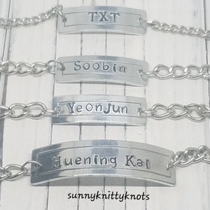TXT Kpop Bias Name Bracelets
