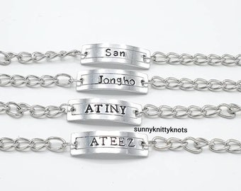 Braccialetti con nome ATEEZ Kpop Fandom Bias