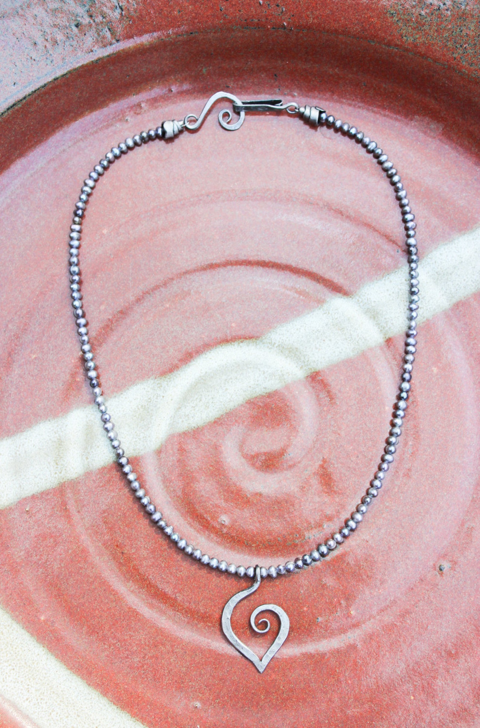 Iron Jewelry Iron 6th Anniversary Heart Necklace on Etsy