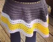 Crochet draw string skirt, bathing suit cover up, women's skirt, women's clothing, teen skirt, junior skirt, spring skirt, summer skirt,