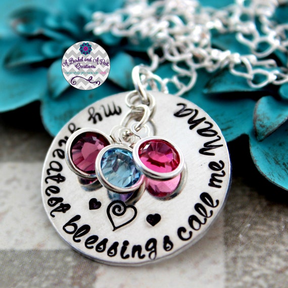 Custom My Greatest Blessings Call Me Mom/mommy/nana/grandma/mimi