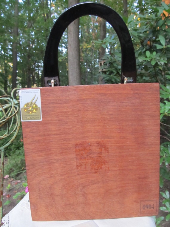 Sale - Sale -Vintage Wood Cigar Box Purse - image 3