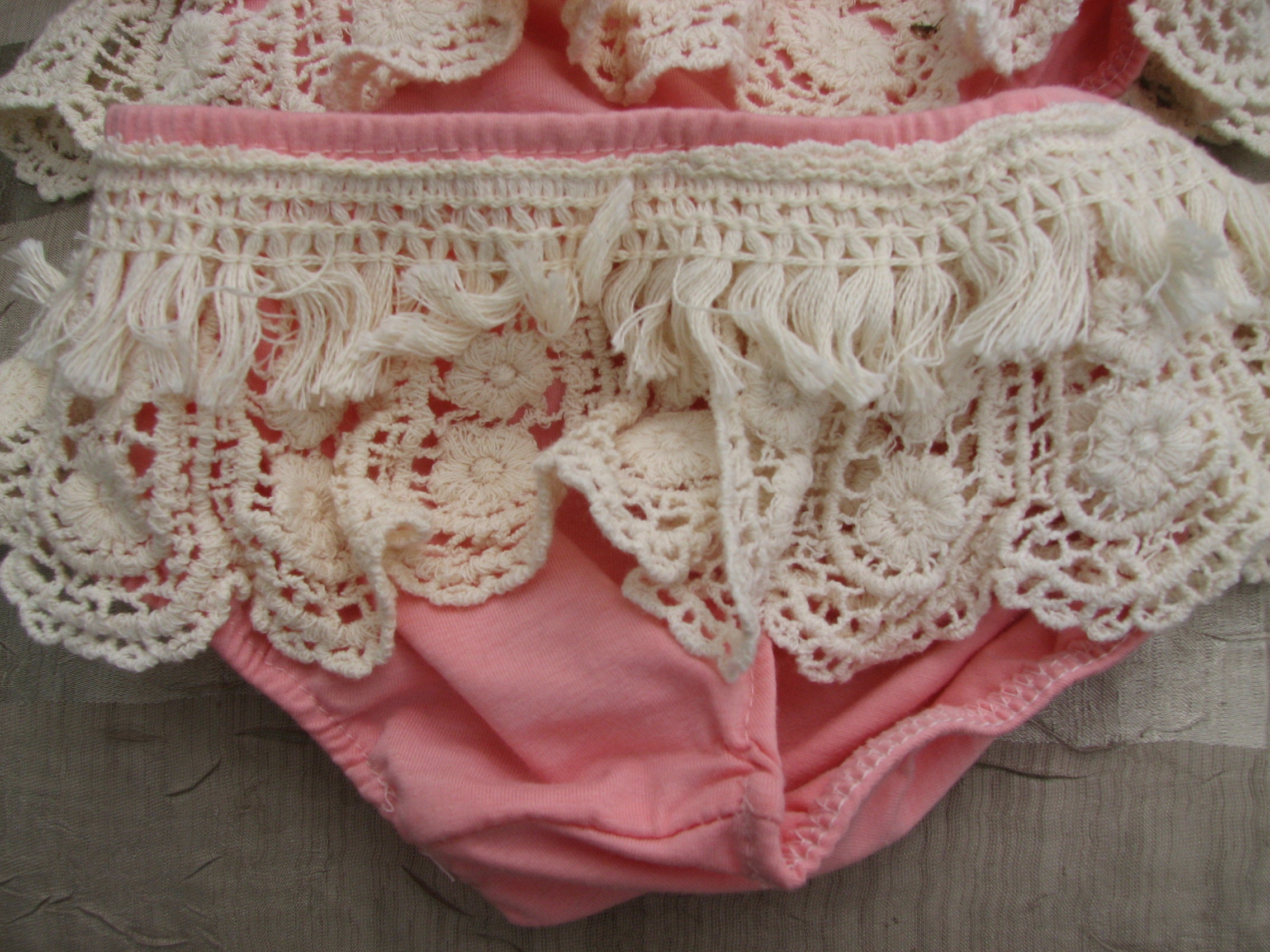 Babytoddler Crocheted Lace Panties or Coverup for Diapers - Etsy Ireland