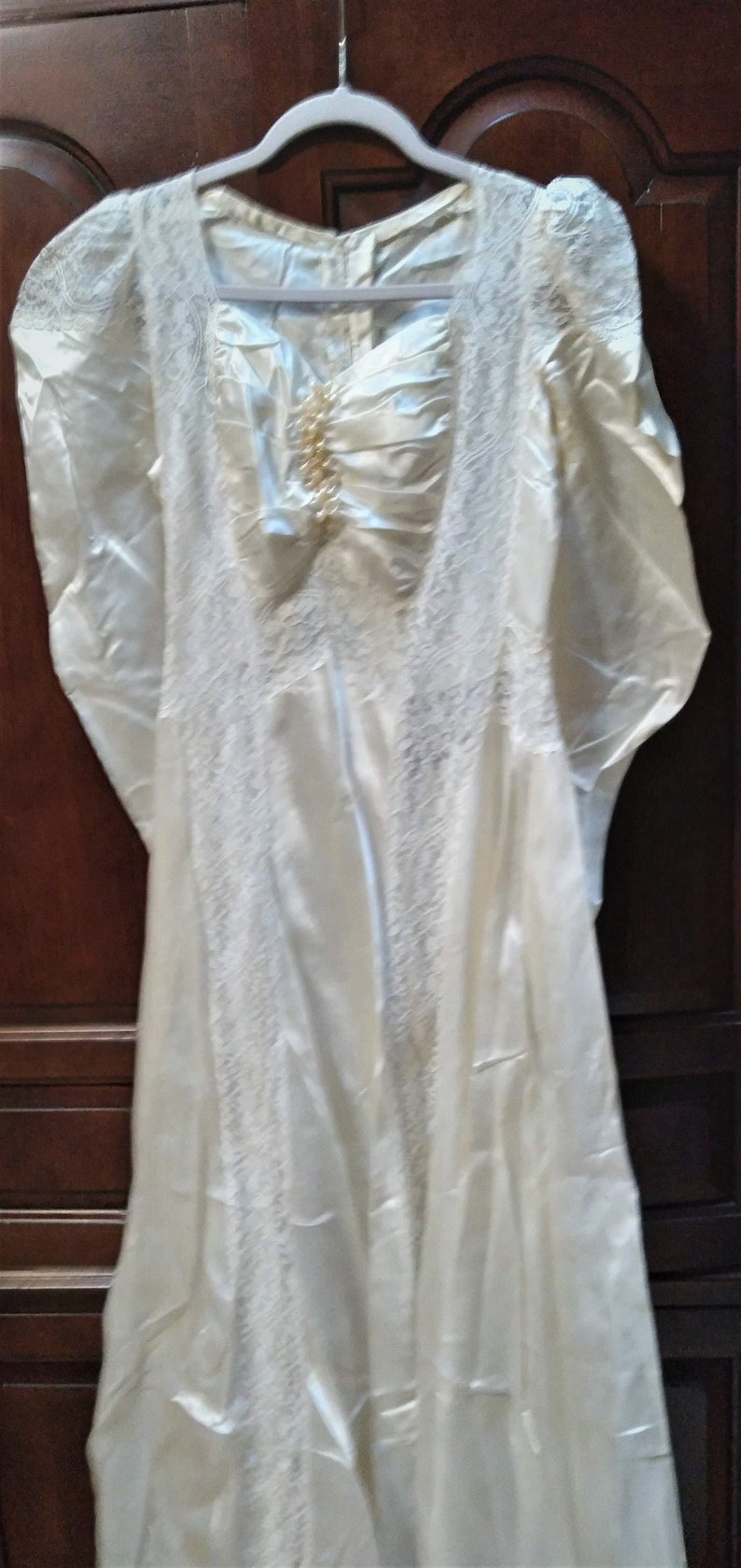 1920's 30's Wedding Gown image 1