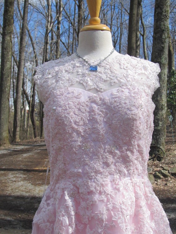 Sale - New with tags J and J Pink Lace Gown/Dress - image 6