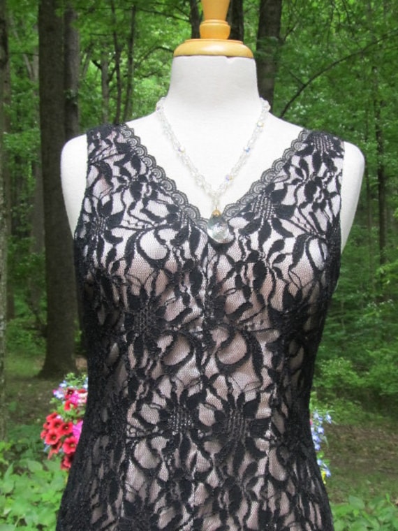 SALE - Adrian Papell Black Lace Dress - image 8