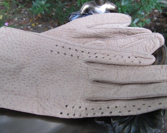 Vintage Leder Damen Handschuhe
