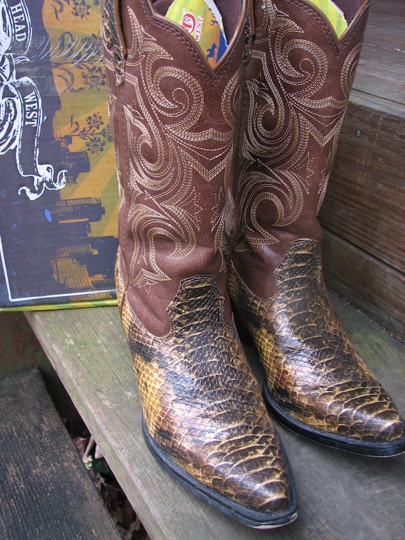 New Vintage Style Leather Durango Boots