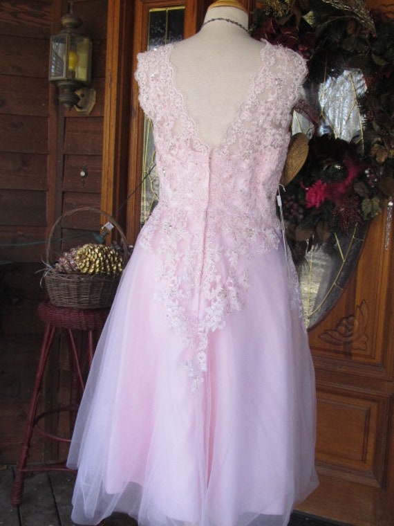 Sale - New with tags J and J Pink Lace Gown/Dress - image 3