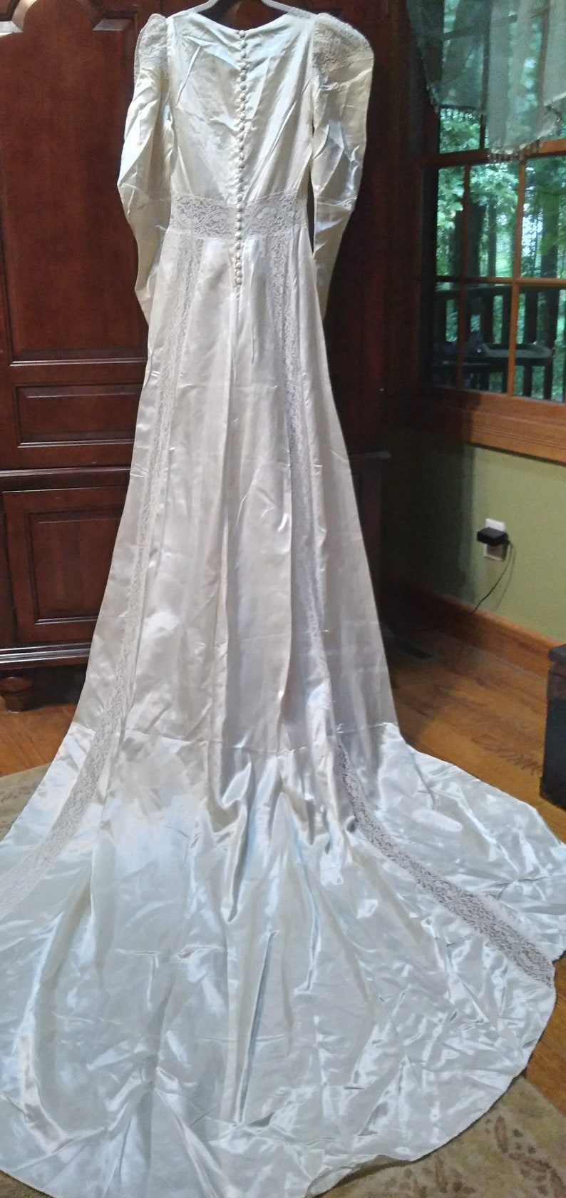 1920's 30's Wedding Gown image 5