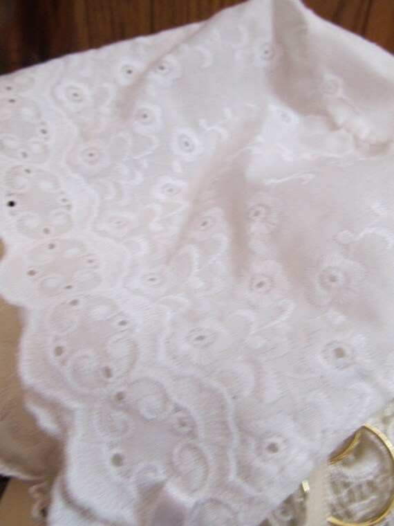 New Eyelet Christening White Gown - image 2