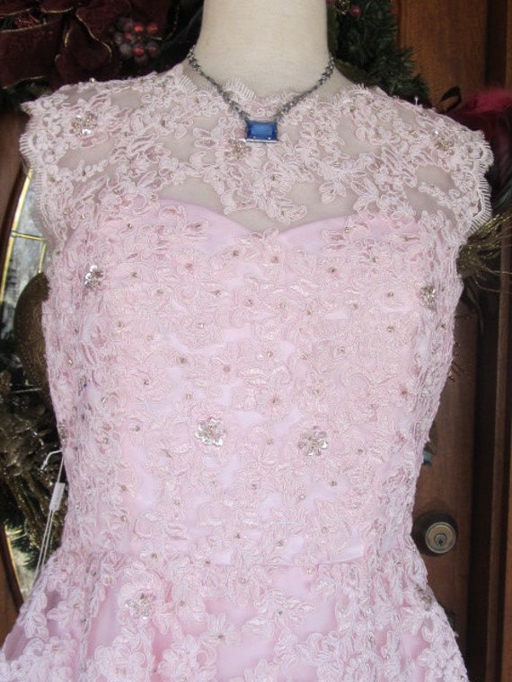 Sale - New with tags J and J Pink Lace Gown/Dress - image 4