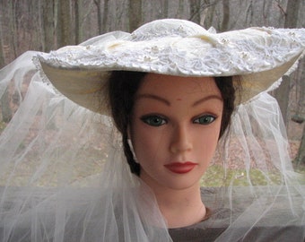 Beautiful Bridal Ivory Hat