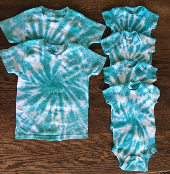 turquoise baby onesie