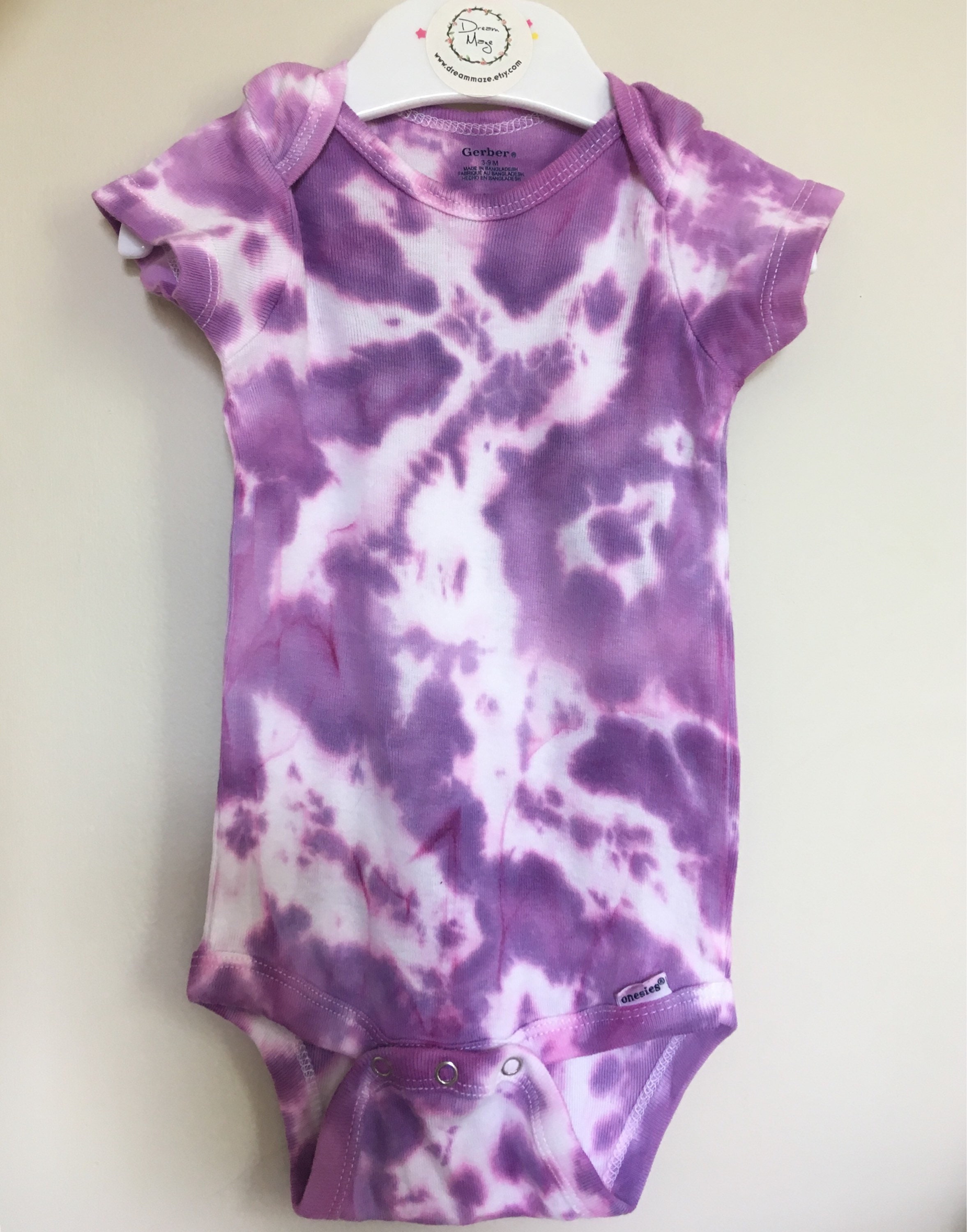 Hand Dyed Purple Baby Onesie or TShirt / Toddler Tee / Infant Etsy