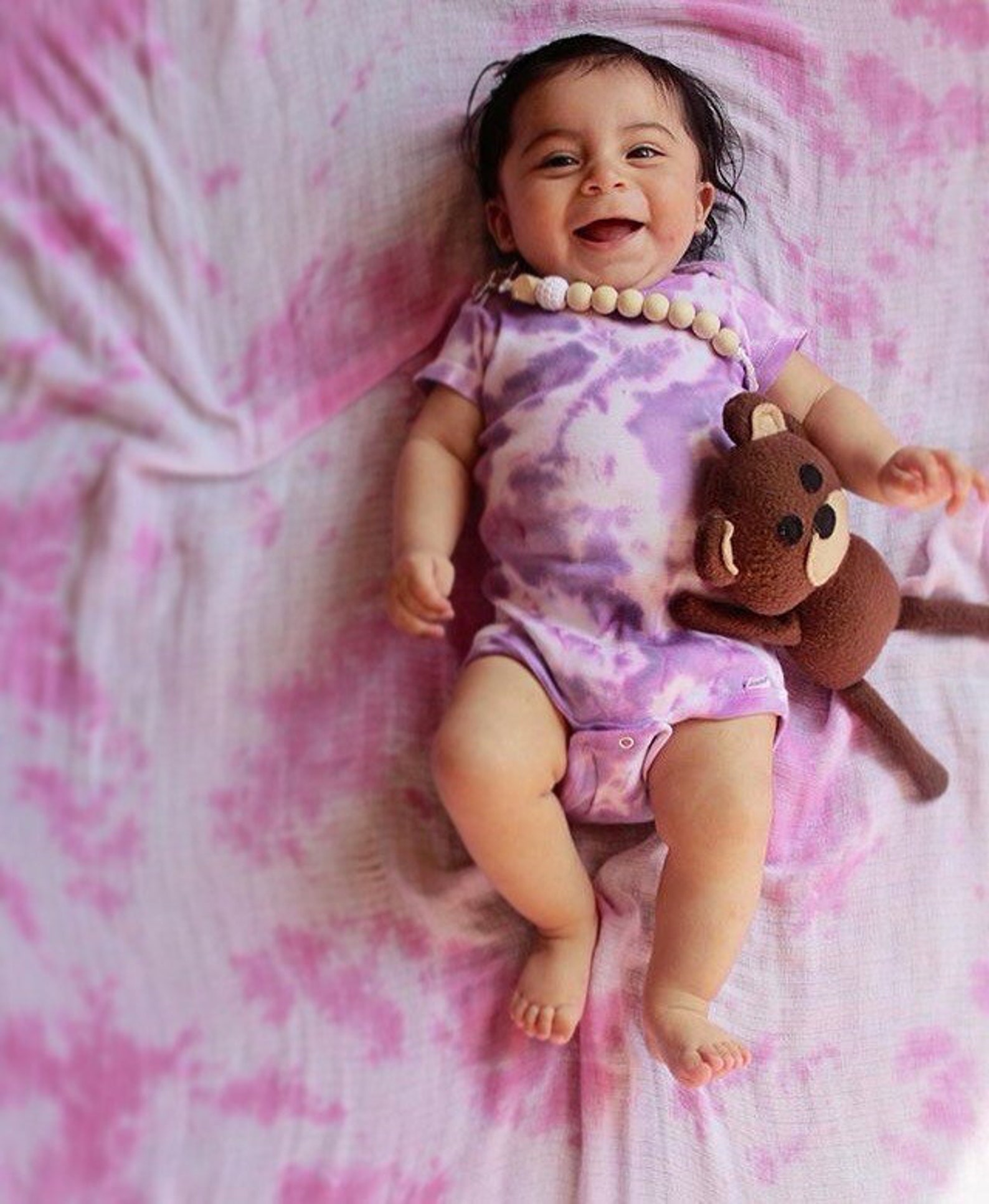 Hand Dyed Purple Baby Onesie or TShirt / Toddler Tee / Infant Etsy