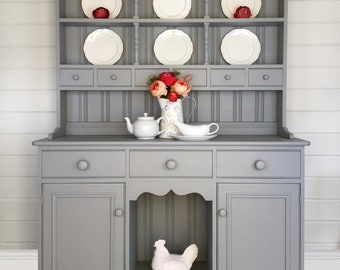 Kitchen Furniture Cream Welsh Dresser Farmhouse Kitchen Etsy