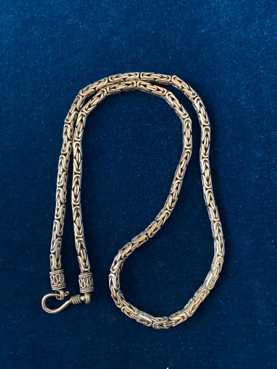 Sterling Byzantine necklace - simple elegance - image 1