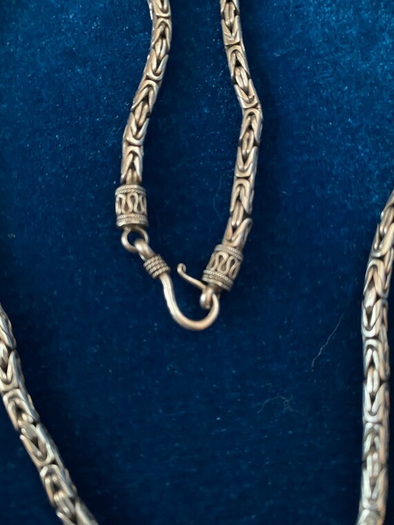 Sterling Byzantine necklace - simple elegance - image 2