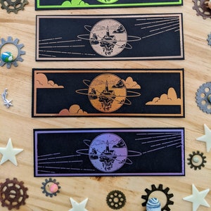 Floating Lighthouse Foiled Bookmark- Choose your foil color!