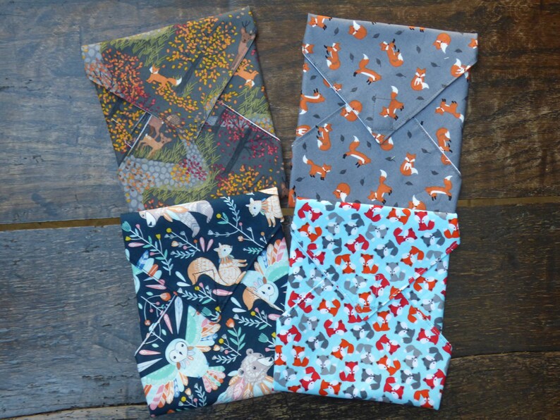 Sandwich Wrap Reuseable Wrap Snack Wrap Eco Fabric Lunch Bag Etsy