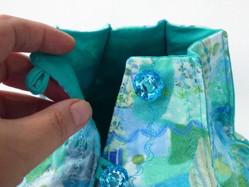 Yarn Bowl Knitting Bowl Yarn Keeper in Teal and Green Ocean Etsy