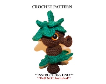 Legend Deku Sprout Amigurumi  Crochet Pattern Only