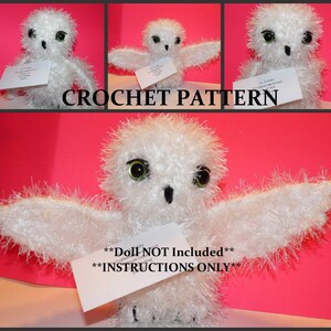 K&ouml;nnte beinhalten: H&auml;kelanleitung f&uuml;r eine wei&szlig;e, flauschige Eulenpuppe. Die Anleitung ist nur f&uuml;r die Anweisungen, die Puppe ist nicht enthalten. Die Anleitung ist in Englisch geschrieben.