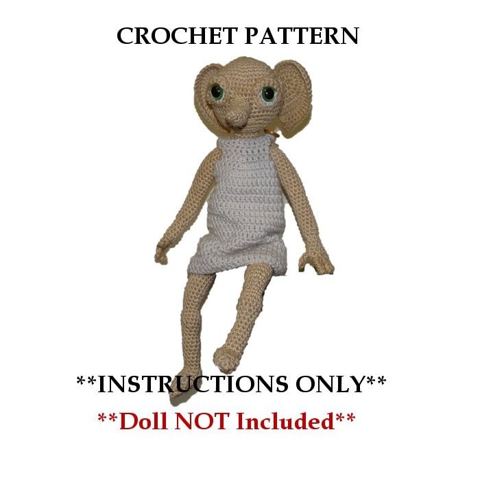 30 Dobby Crochet Patterns for Harry Potter Fans 31 Large House Elf Doll Crochet Pattern