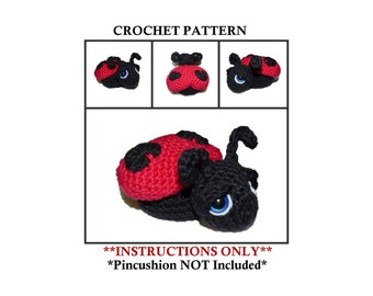 Lady the Lovebug Pincushion Crochet Pattern Ladybug Pincushion