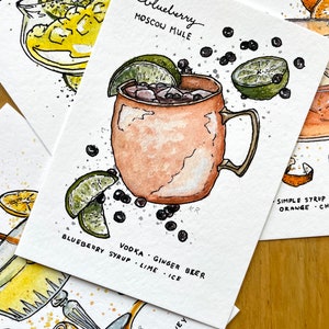 Blueberry Moscow Mule Print