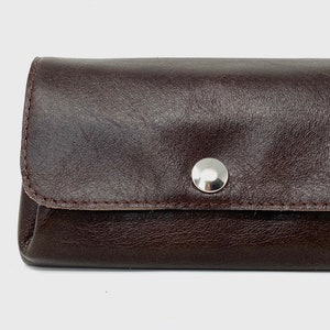 Grosses Portemonnaie Leder braun, Geldbörse, Geldbeutel,Wallet,Lederportemonnaie "CACAO"